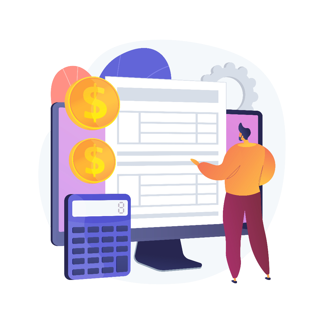 Upload invoices illustration